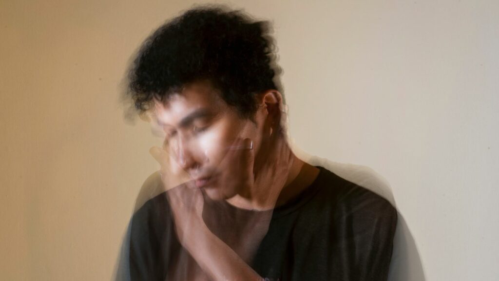 an anxious man