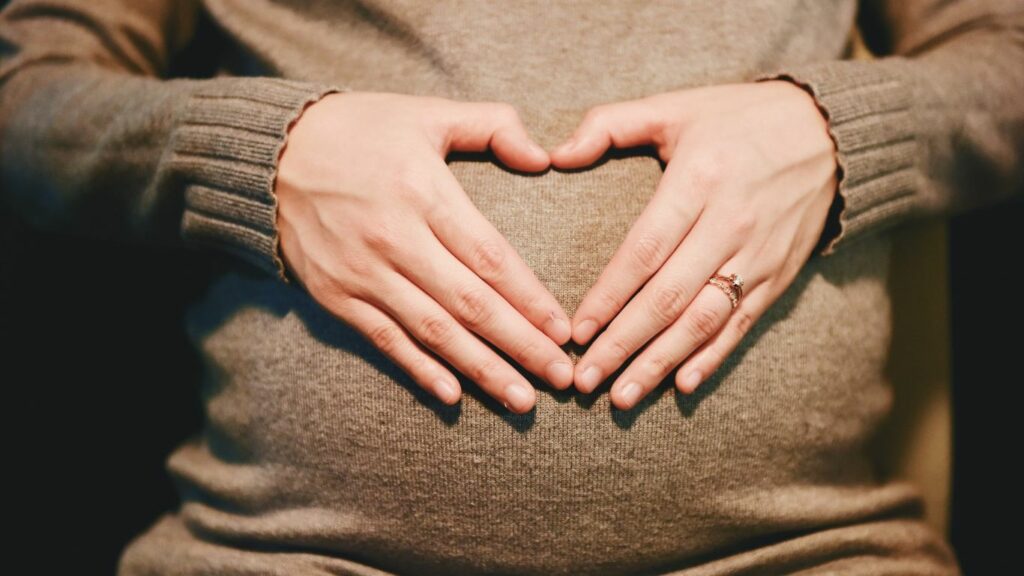 a pregnant mother